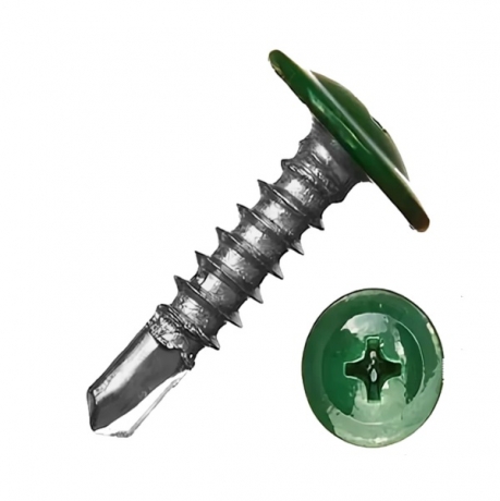 Саморез ПШ сверло 4,2*16 RAL 6005