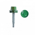 Саморез кровельный  4,8х35 RAL 6002 (зеленый лист)
