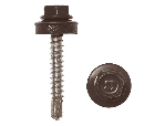 Саморез кровельный  4,8х76 RAL 8017 (коричневый шоколад)